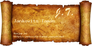 Jankovits Tamás névjegykártya